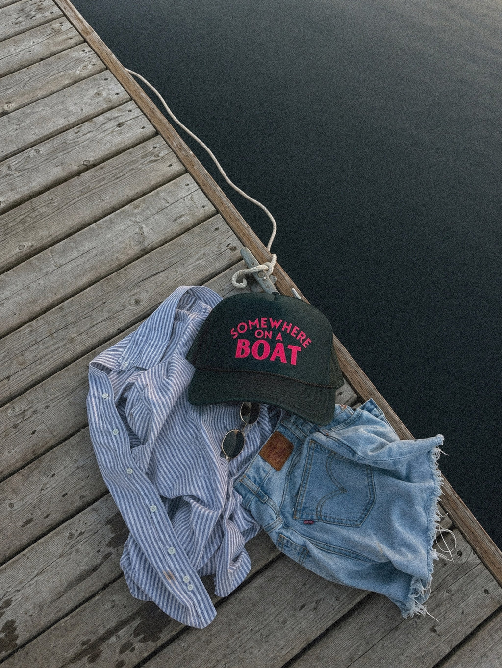 Somewhere on a boat