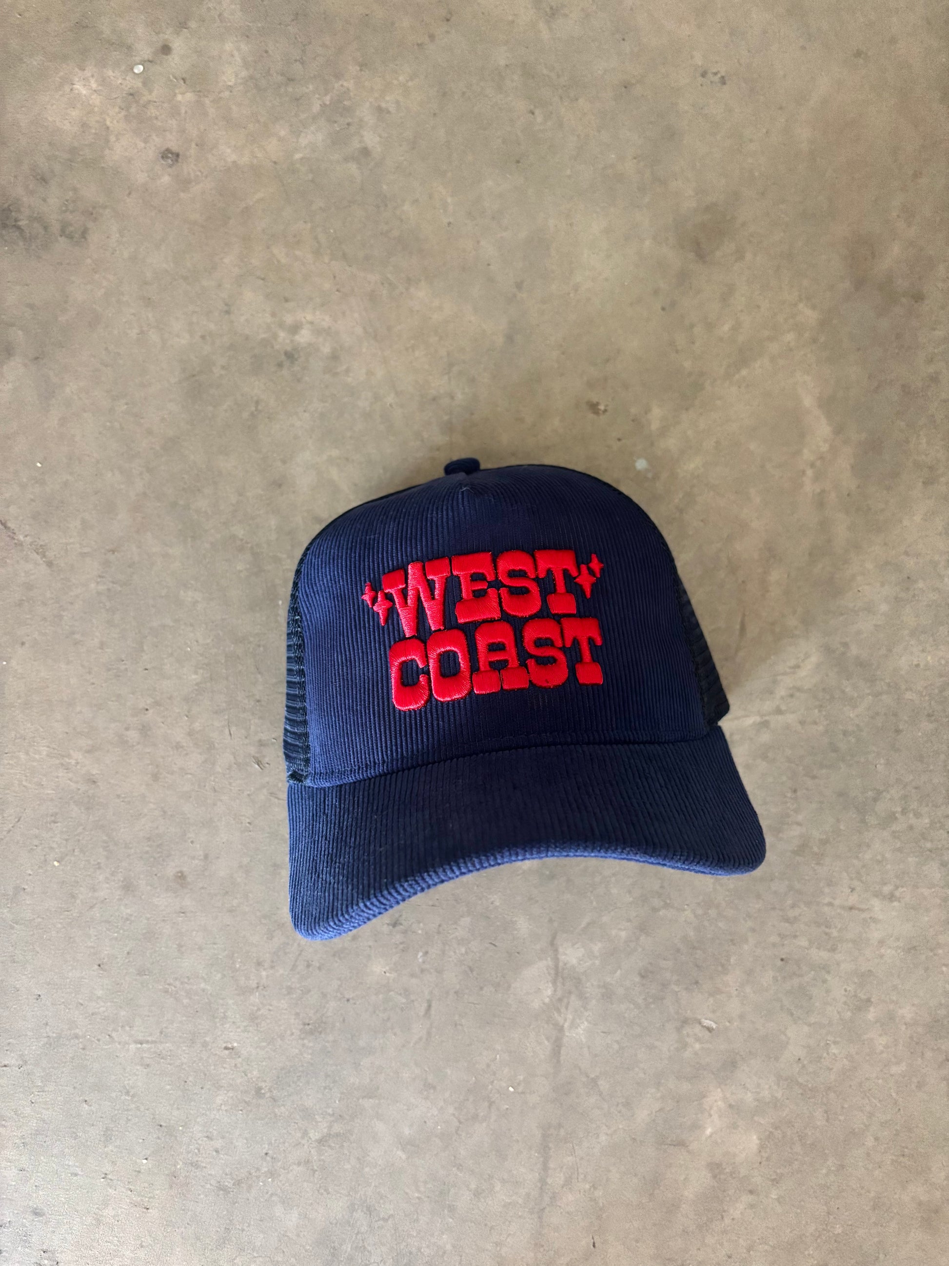 West Coast blue corduroy ￼